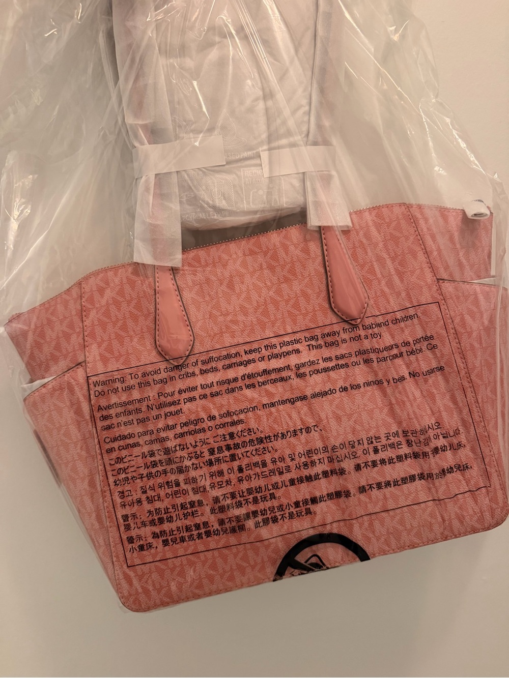 Michael Kors Pink Logo-Print Tote